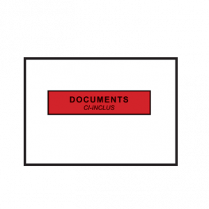 Pochettes adhésives porte-documents 162x120 mm
